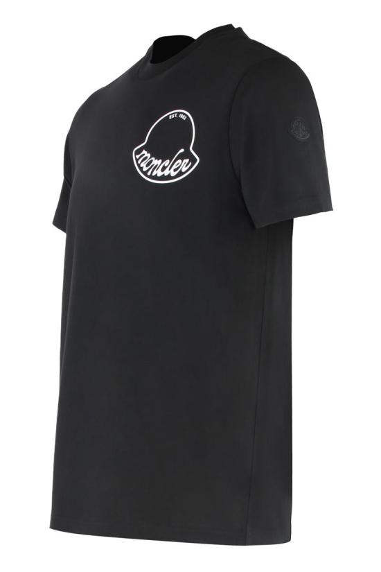 25FW 몽클레어 반팔 티셔츠 K20918C0001389AJS 998 Black - MONCLER