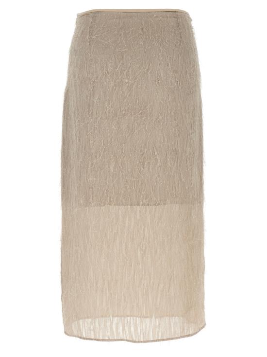 25FW 페세리코 미디 스커트 E0531204789944 Gray - PESERICO