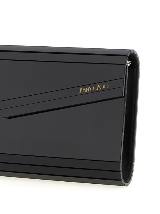 25FW 지미추 클러치/파우치 CANDYACRBLACK Black - JIMMY CHOO