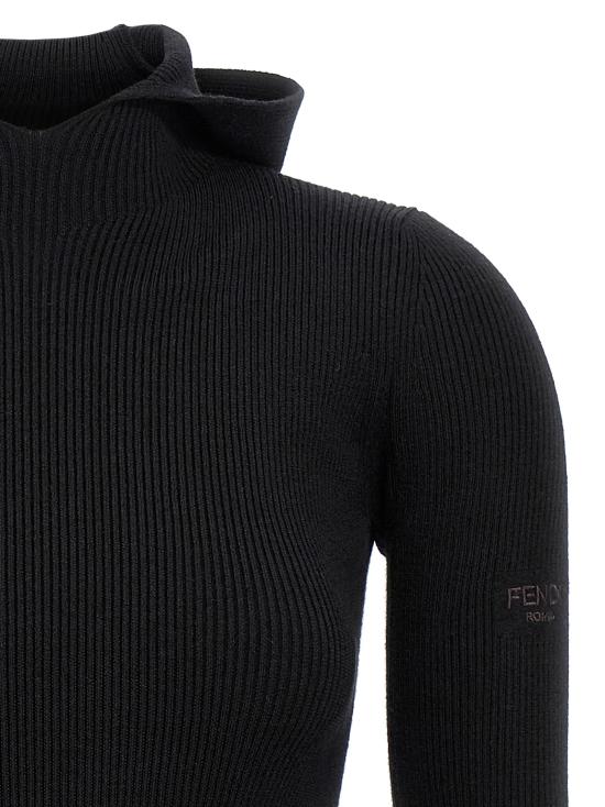 25FW 펜디 숏 원피스 FZDC60ASJKF0GME Black - FENDI