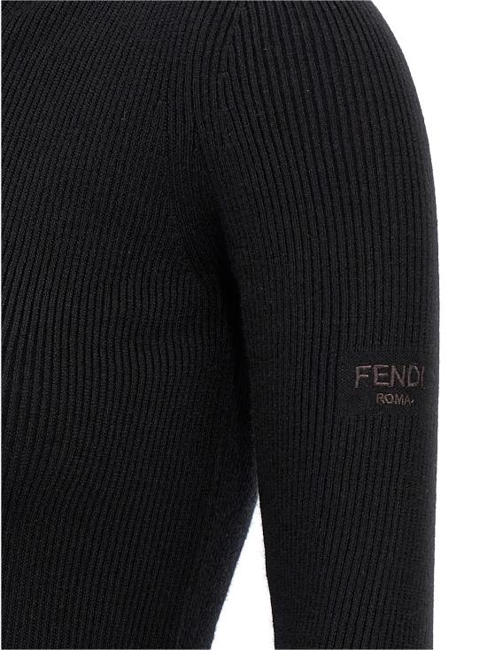 25FW 펜디 숏 원피스 FZDC60ASJKF0GME Black - FENDI