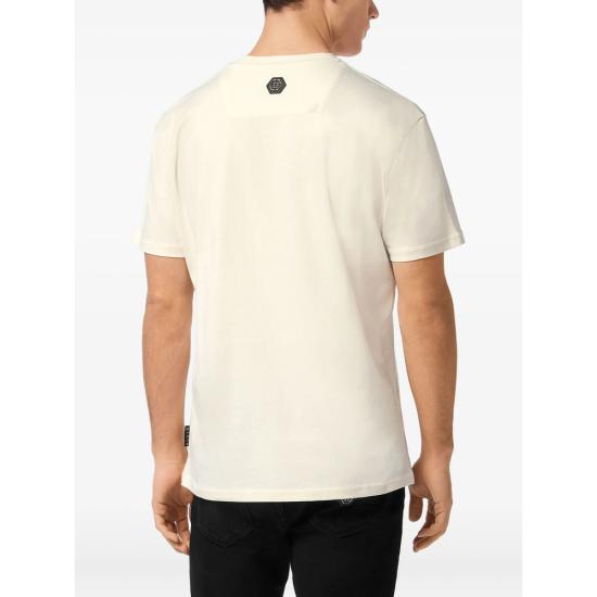 25FW 필립 플레인 탑 MTK8458 PJY002N 01OF WHITE - PHILIPP PLEIN