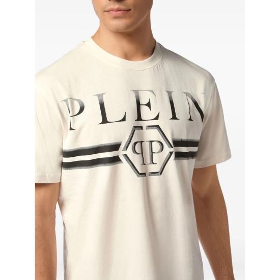 25FW 필립 플레인 탑 MTK8458 PJY002N 01OF WHITE - PHILIPP PLEIN