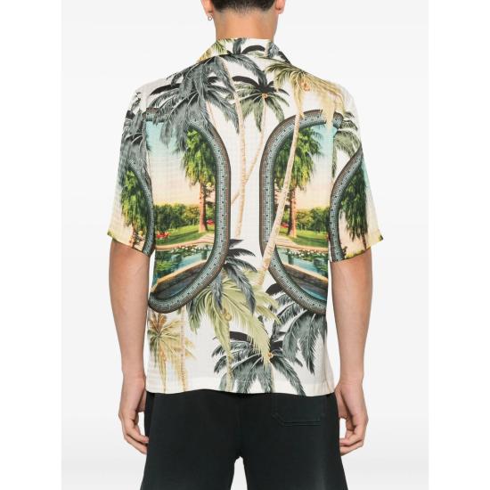 25FW 아미리 반팔 셔츠 AMSTCA1162 MULTI GREEN NEUTRALS - AMIRI