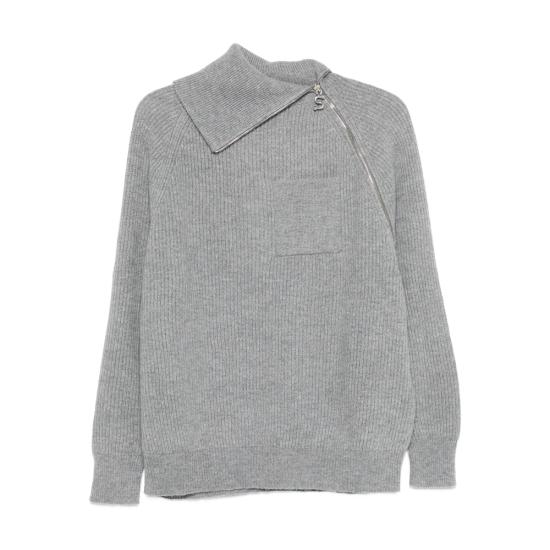25FW 스포트막스 살파 집업 니트 SALPA 103 004 GREY