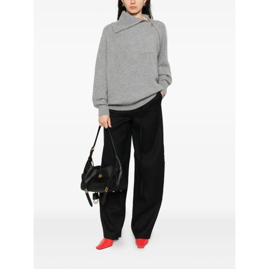 25FW 스포트막스 살파 집업 니트 SALPA 103 004 GREY - SPORTMAX