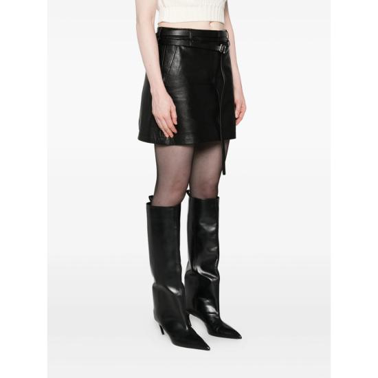 25FW 스포트막스 숏 스커트 PATTO 021 001 BLACK - SPORTMAX