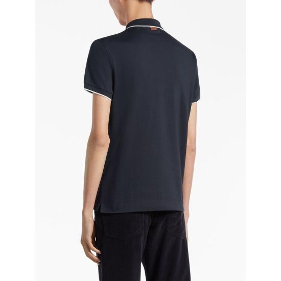 25FW 에르메네질도제냐 폴로 티셔츠 RE7358A5 B746 B09 BLUE - ERMENEGILDO ZEGNA