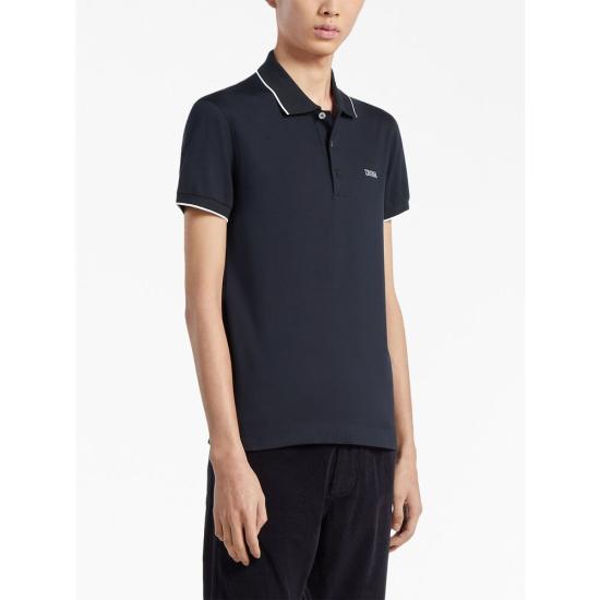 25FW 에르메네질도제냐 폴로 티셔츠 RE7358A5 B746 B09 BLUE - ERMENEGILDO ZEGNA