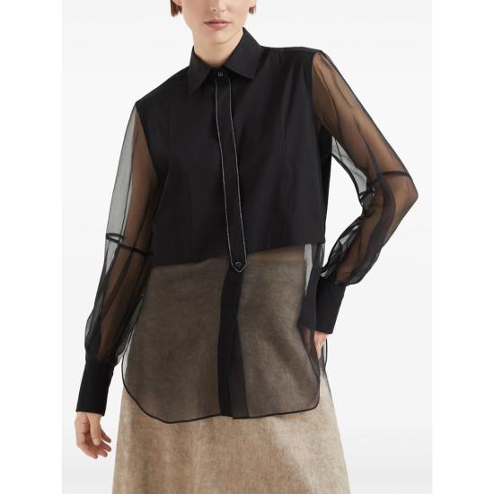 25FW 브루넬로 쿠치넬리 셔츠 M0091MQ406 C101 BLACK - BRUNELLO CUCINELLI