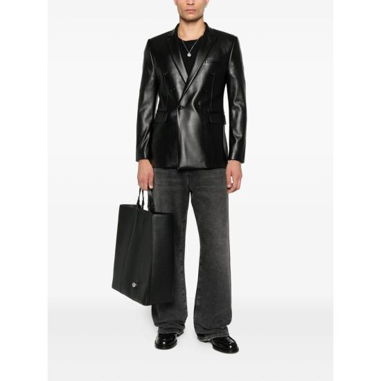 25FW 리버스1949 가죽 자켓 056512177 01 BLACK - REVERES 1949