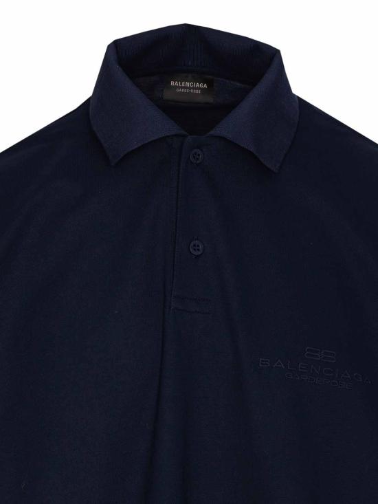 25SS 발렌시아가 폴로 티셔츠 813299TRVW48065 Blue - BALENCIAGA