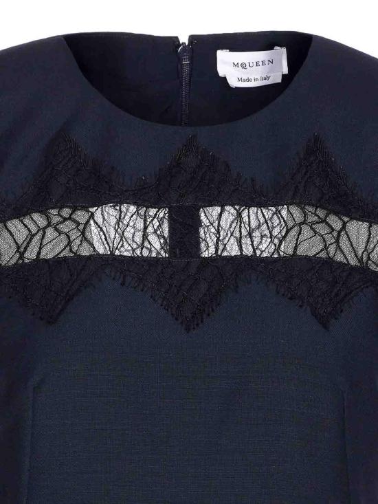 26SS 알렉산더 맥퀸 미디 스커트 830138QJAEK4100 Blue - ALEXANDER MCQUEEN