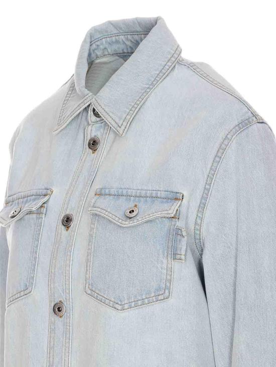 25FW 보테가베네타 셔츠 813498V4ZR04132 Blue - BOTTEGA VENETA