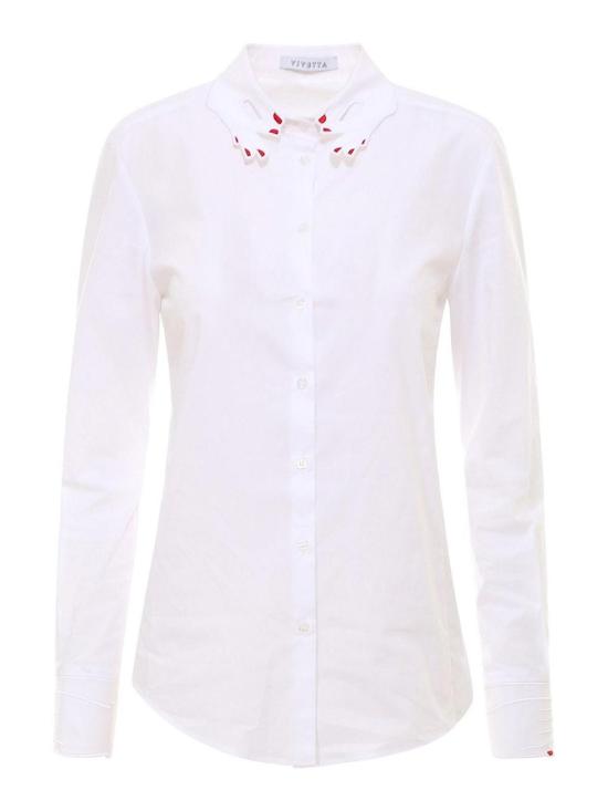 26FW 비베타 셔츠 VS2CM0023TE0011000 White