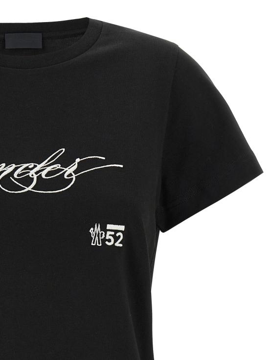 25FW 몽클레어 탑 K20938C0000589AJS998 White Black - MONCLER