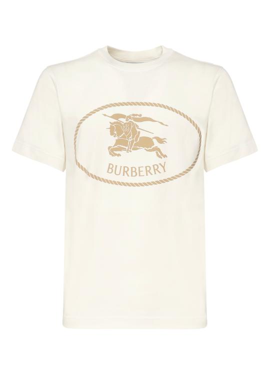 25FW 버버리 나이트 스탬프 코튼 티셔츠 8110112 B7078 White