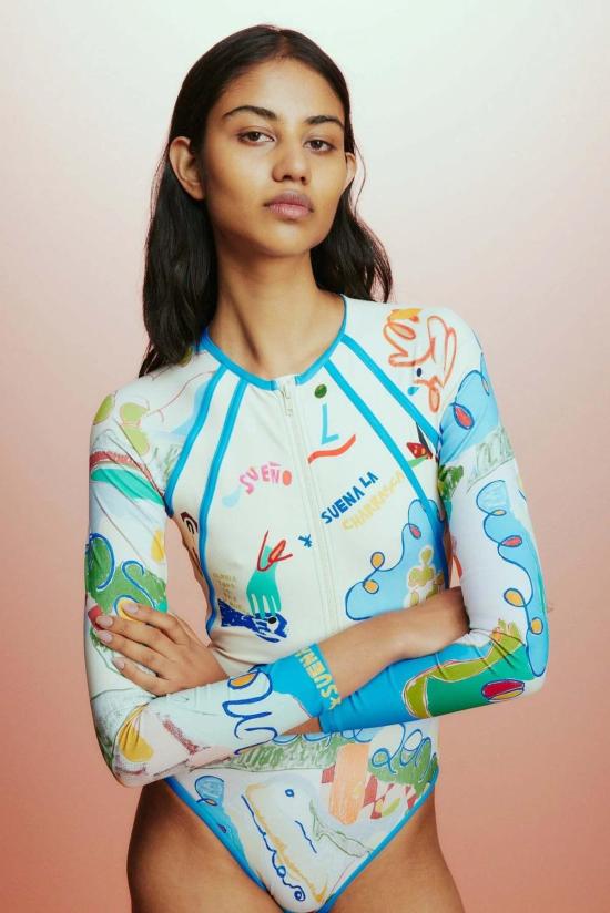  알레메 원피스 수영복 알에메 나디아 롱슬리브 원피스 - ALEMAIS