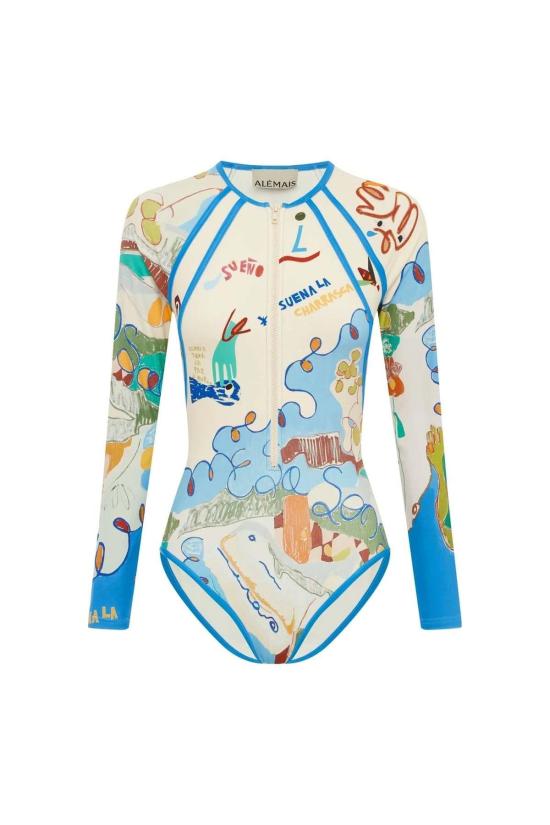  알레메 원피스 수영복 알에메 나디아 롱슬리브 원피스