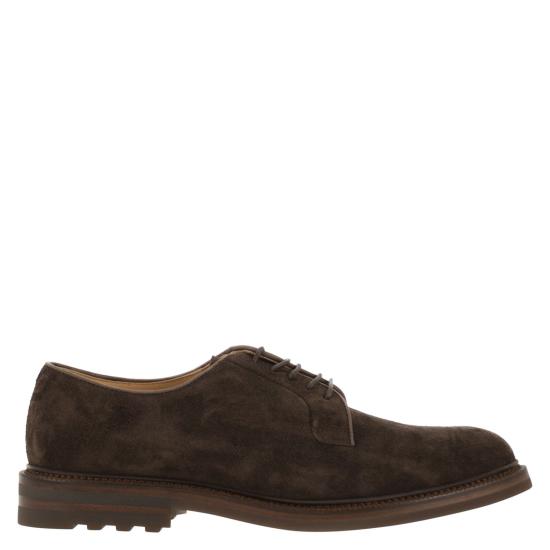 25FW 브루넬로 쿠치넬리 드레스 슈즈 MZUPEAX810 DARK BROWN