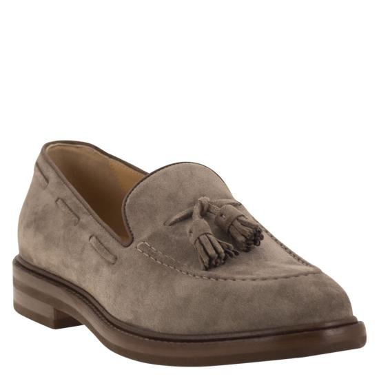 25FW 브루넬로 쿠치넬리 로퍼 MZUPEAK791 TURTLEDOVE - BRUNELLO CUCINELLI