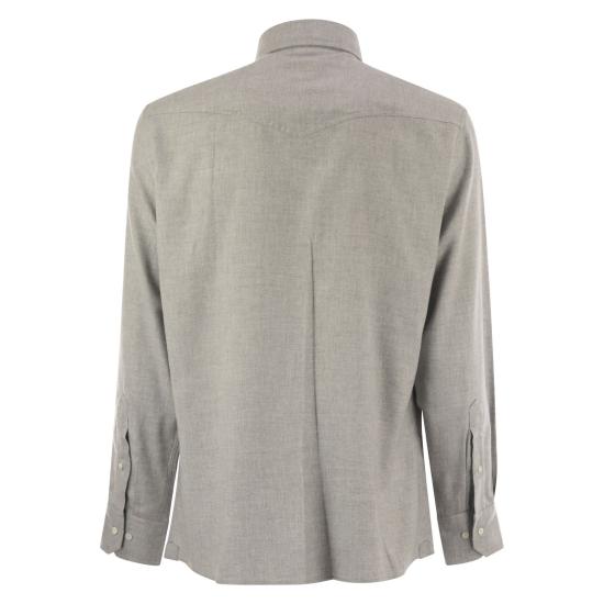 25FW 브루넬로 쿠치넬리 긴팔 셔츠 MY6374008 GREY - BRUNELLO CUCINELLI