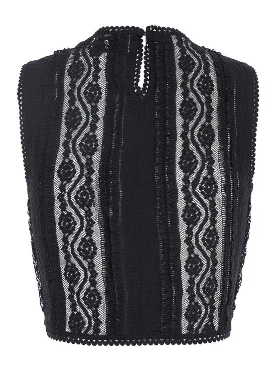 25SS 차로루이즈 민소매 티셔츠 255101BLACKTANNIS Black - CHARORUIZ