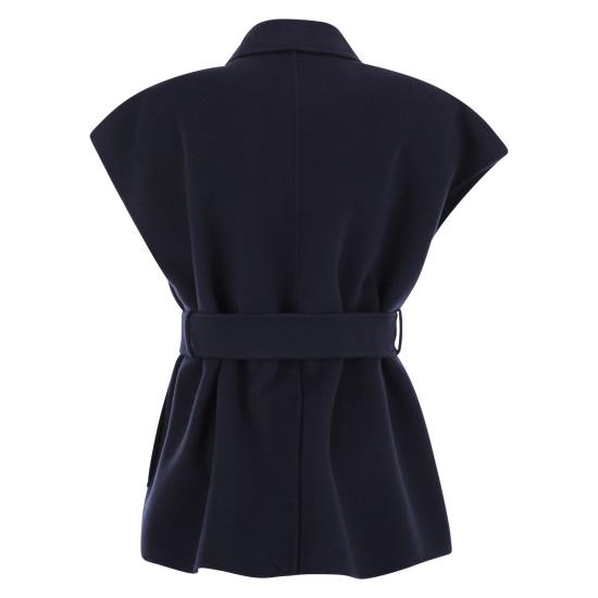 25FW 위켄드막스마라 ELEGIA 엘레지아 버진 울 슬리브리스 코트  2525276021600 BLUE - WEEKEND MAX MARA