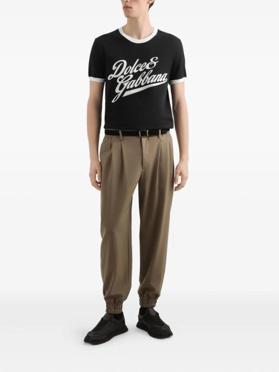 25FW 돌체앤가바나 반팔 티셔츠 G8PV1TG7PGC N0000 NERO - DOLCE & GABBANA