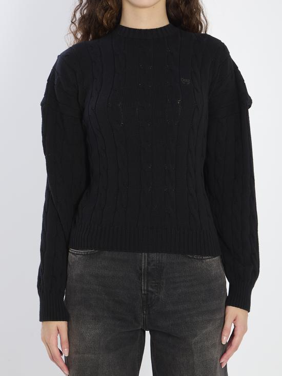 25FW 발렌시아가 스웨터 834005 BLACK