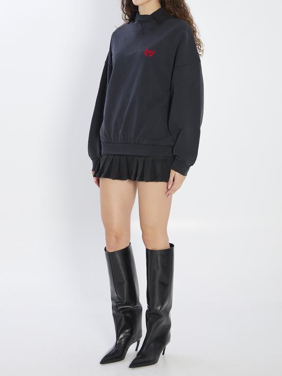 25FW 발렌시아가 숏 원피스 838975 BLACK - BALENCIAGA