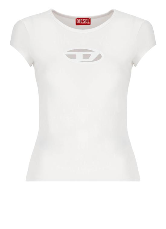 25FW 디젤 반팔 티셔츠 A06268 0AFAA100 White