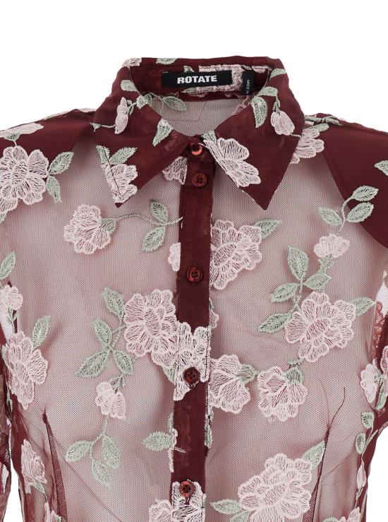 25FW 로테이트 블라우스/셔츠 11450929342934 Bordeaux - ROTATE