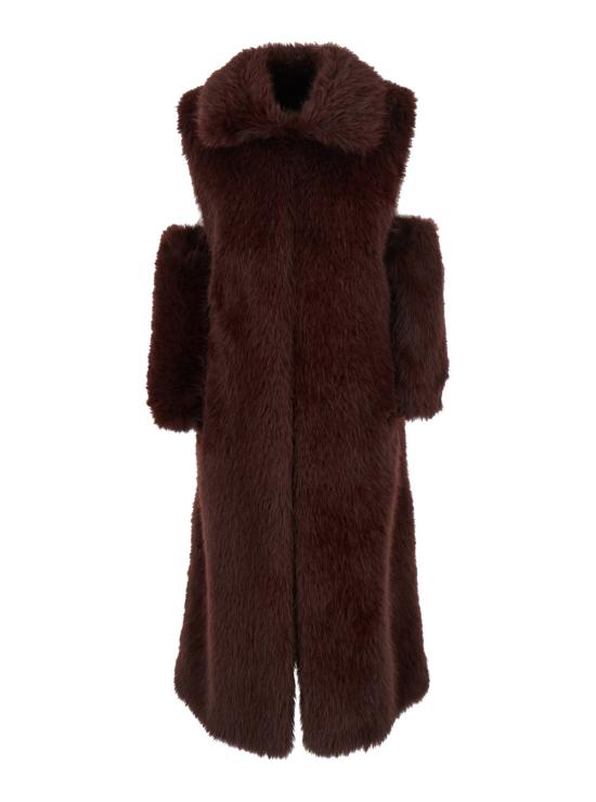 25FW 비비 쿠튀르 무톤 SCARLETTECOFURGILETBORDEAUX Bordeaux - B&B COUTURE