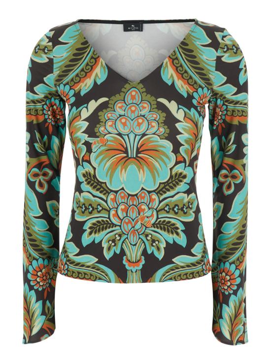 25FW 에트로 긴팔 티셔츠 WRJA015399IAD34X0810 Multicolor