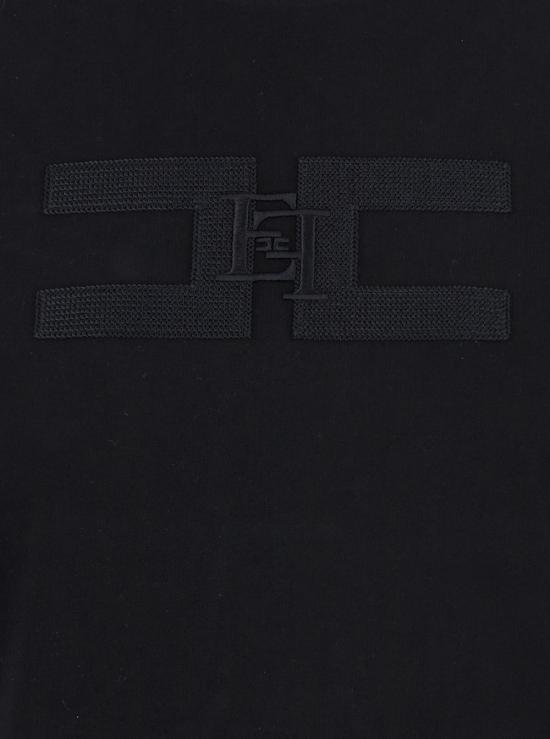 25FW 엘리자베타프랜치 반팔 티셔츠 MA00756E2110 Black - ELISABETTA FRANCHI