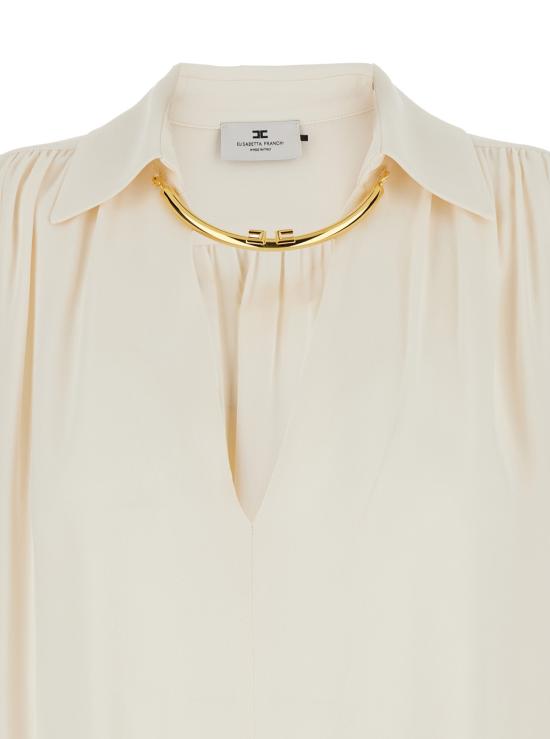 25FW 엘리자베타프랜치 블라우스 CA12356E2DZ9 White - ELISABETTA FRANCHI