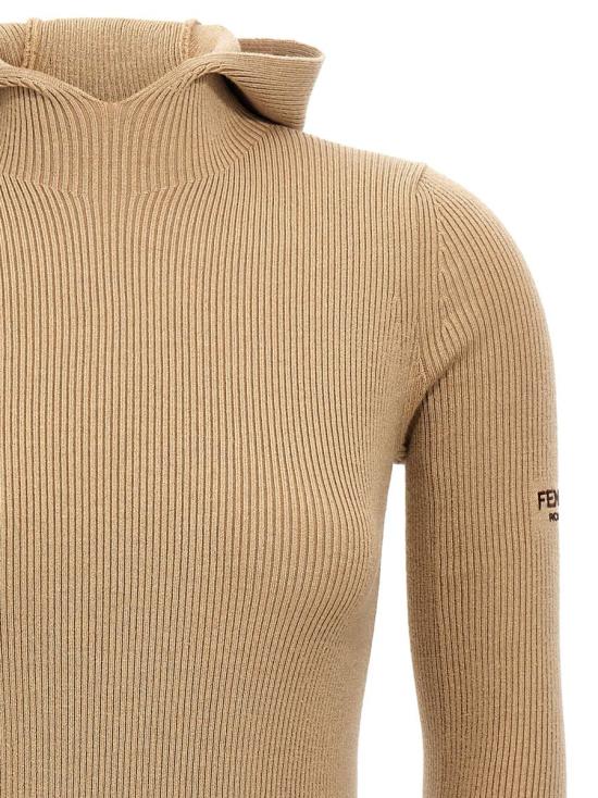  펜디 숏 원피스 FZDC60ASJKF1PNO Beige - FENDI