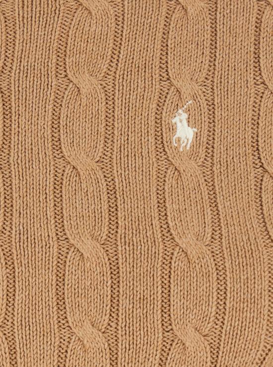 25FW 폴로 랄프로렌 폴로 자수 케이블 니트 스웨터 211971795002 Beige - POLO RALPH LAUREN