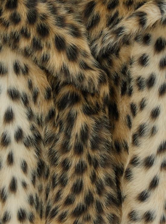 25FW 비비 쿠튀르 자켓 LEOPARDECOFURJAKETLEO Brown - B&B COUTURE