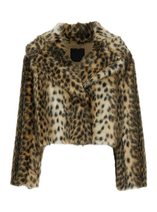 25FW 비비 쿠튀르 자켓 LEOPARDECOFURJAKETLEO Brown