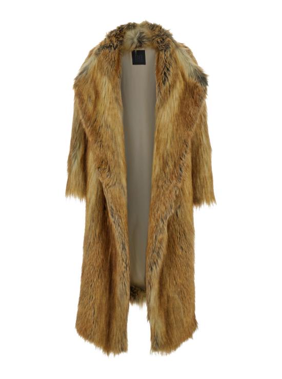 25FW 비비 쿠튀르 코트 SIBERIANECOFURWOODLIGHTBROWN Brown