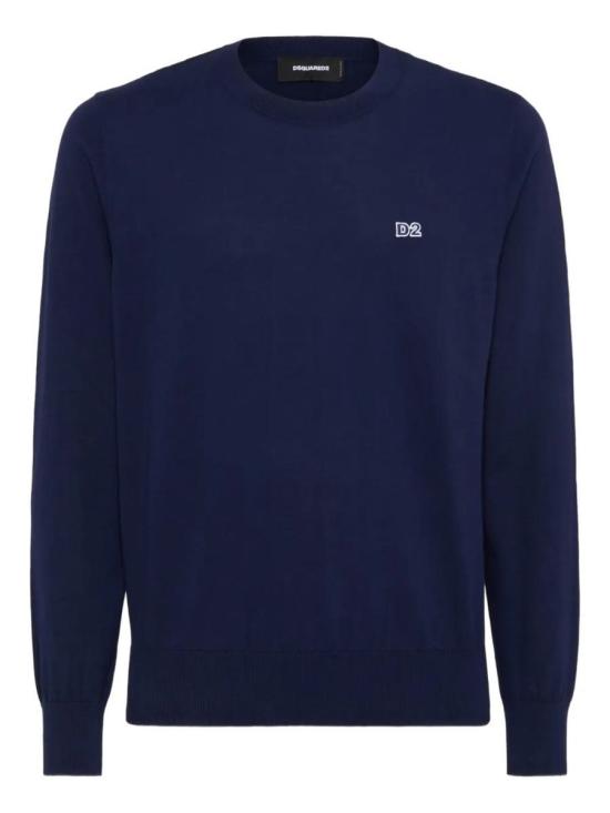 25FW 디스퀘어드2 스웨터 S74HA1486D13018 477 NAVY BLUE