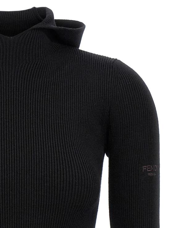  펜디 숏 원피스 FZDC60ASJKF0GME Black - FENDI