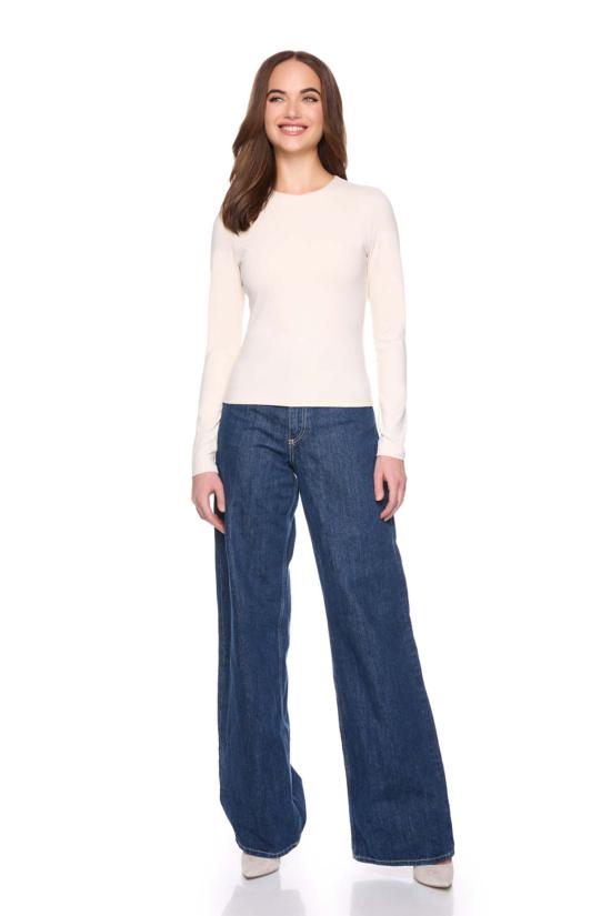  Susana Monaco 긴팔 티셔츠 수자나 모나코 롱슬리브 크루 탑 - OTHER BRANDS