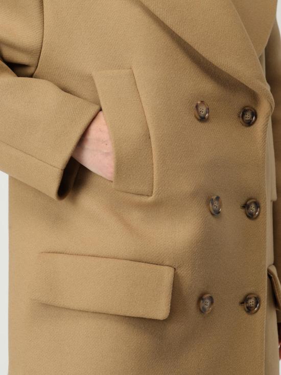 25FW 모스키노 코트 06128217 0084 Brown - MOSCHINO