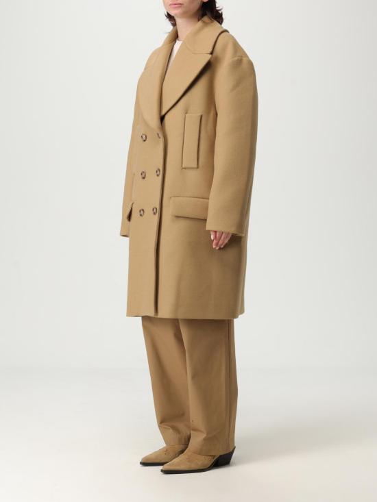 25FW 모스키노 코트 06128217 0084 Brown - MOSCHINO