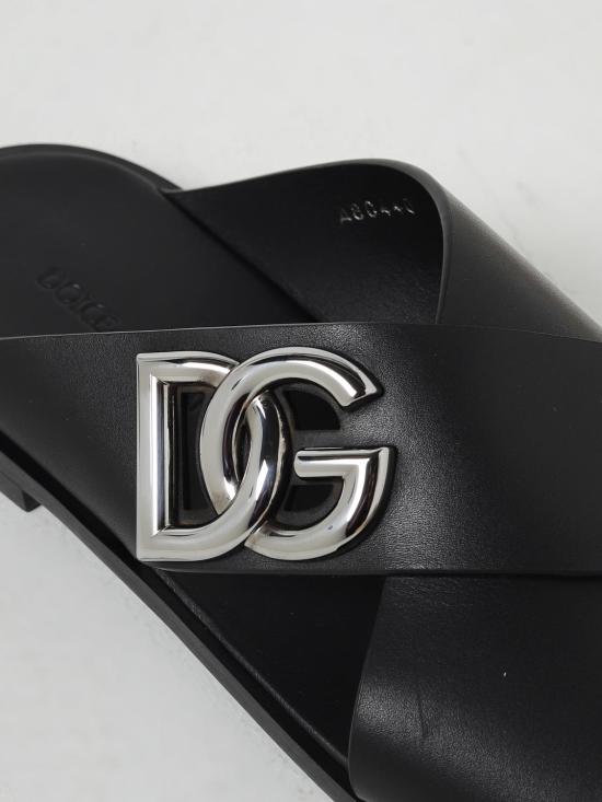 25FW 돌체앤가바나 뮬/슬리퍼 A80440AO602 80999 Black - DOLCE & GABBANA