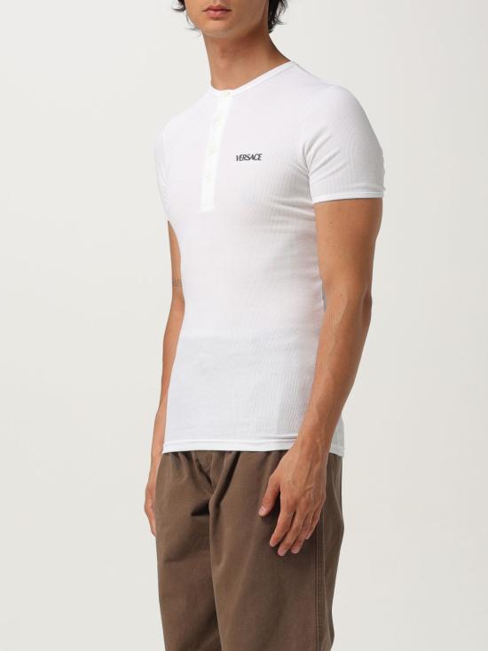 25FW 베르사체 반팔 티셔츠 10196781A09410 1W000 White - VERSACE