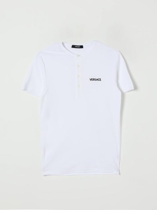 25FW 베르사체 반팔 티셔츠 10196781A09410 1W000 White - VERSACE